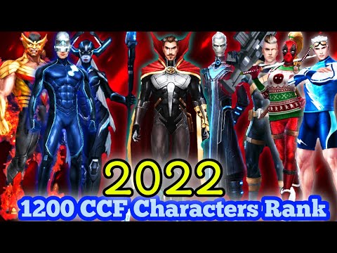 Top  1200 CCF Characters List l 2022 in - Marvel Future Fight #rkmff #mff #build #ranked