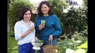 Youtube thumbnail for Nicola makes a smoothie using greens from her garden