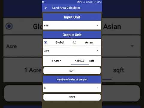 Land Area Calculator Video