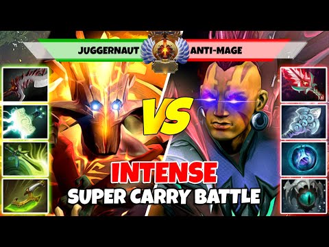 JUGGERNAUT (Carry) vs ANTI-MAGE (Carry) - Epic Battle Of Immortal Rank Dota 2 Players - Z Dota 2
