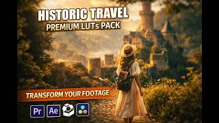 Cinematic Historic Travel Look LUTs Pack 🏛️🎞️ | Vintage Film Color Grading for Travel Videos