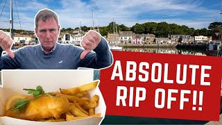 Reviewing Rick Stein's EXPENSIVE FISH AND CHIPS in PADSTOW - ABSOLUTE RIP OFF!