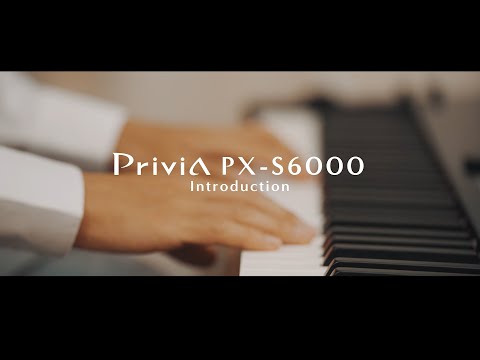 Casio PX-S6000 Privia 88-Key Digital Piano, 350 Built-In Tones, Walnut Wood Grain Design (Black)