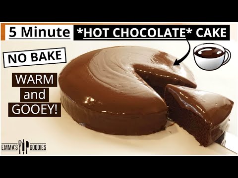 5 Minute HOT CHOCOLATE CAKE ! When you can't decide whether to eat or drink your Calories! 😱