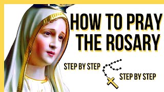 HOW TO PRAY THE ROSARY| Step by Step TUTORIAL | in ENGLISH VERSION | Daily Catholic Prayer