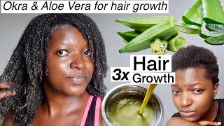 Do Not Underestimate this Simple Conditioner. How to use Okra and Aloe Vera to boost hair growth.