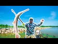 HAND SPEARING For GIANT GAR On The RIVER Catch Clean Cook
