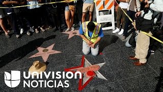 Policía de Los Ángeles arresta al sospechoso de haber destrozado la estrella de Donald Trump