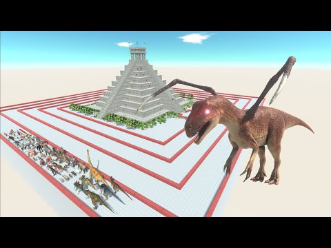 ESCAPE FROM ALIEN ALLOSAURUS  - Animal Revolt Battle Simulator - ARBS