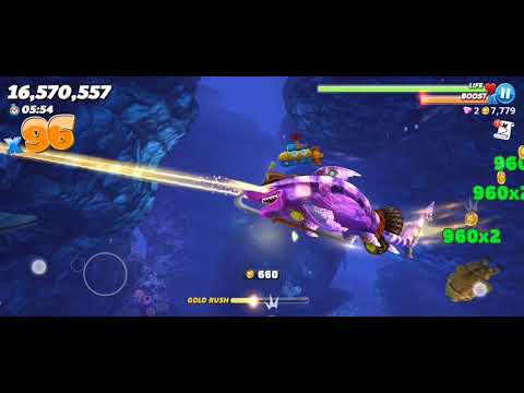 #hungrysharkWorld GameOn Dark Magic Shark Highest score 18M