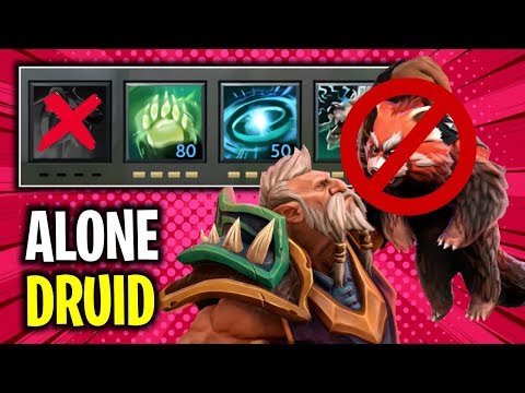 DOTAKADABRA #55 - ALONE DRUID NO SUMMON SPIRIT BEAR | Dota 2