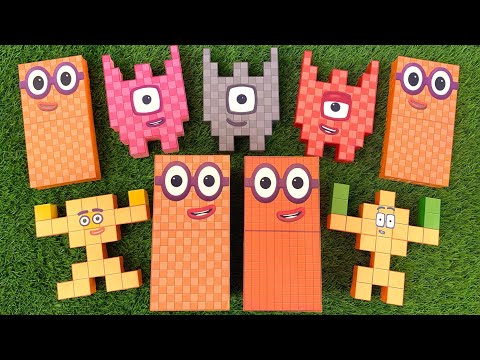 Numberblocks Looking for Double Faces 200 2000 Space ASMR | Satisfying Video #37
