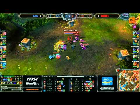 HD 720p [DreamHack 2012 GRAND FINALS LoL] M5 vs CLG.EU game 1 first 15 minutes