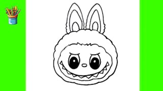 How to Draw Cute Labubu Character - Labubu Drawing Tutorial for Kids - Easy Step by Step Drawings