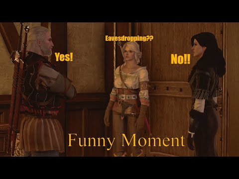 Witcher 3 Wild Hunt Funny Scene : Geralt And Yennefer Funny Parenting Ciri