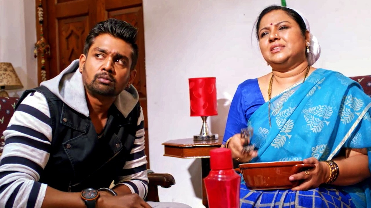 ध्रुव सरजा और उसकी मम्मी का मजेदार सीन | Bharjari फिल्म का स?