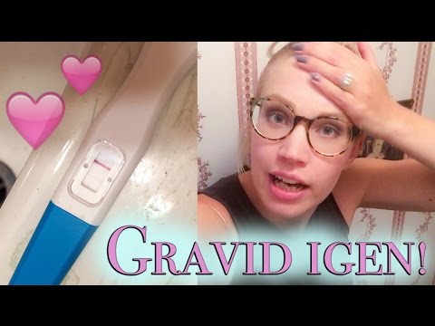 När vi gjorde graviditetstestet! Gravid v 10.