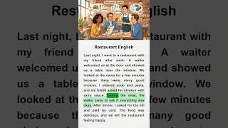 Restaurant English #restaurantenglish