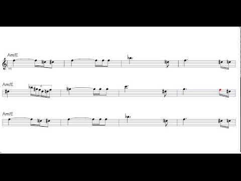 Dove comincia il sole 2^ parte - sax alto