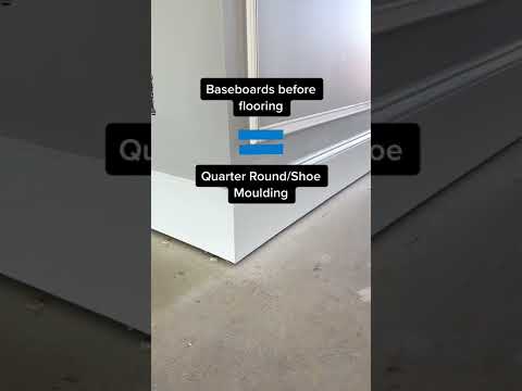 Baseboards before or after flooring? 🤔