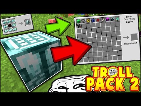 Bodil40 - NEW MINECRAFT CRAFTING FOR OVERPOWERED STUFF (NEW PICKAXE?) | TROLL PACK SEASON 2 #23 (Minecraft)