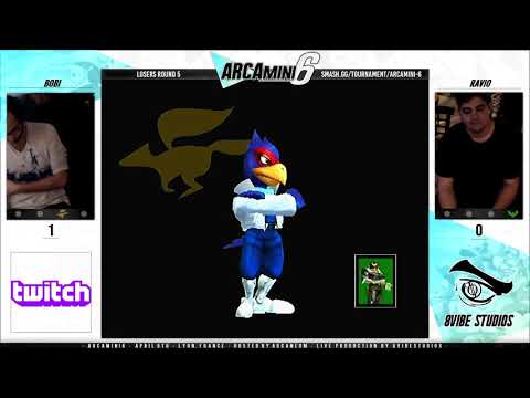 Arcamini 6 - Bobi (Falco) VS Ravio (Cpt.Falcon) SSBM Losers Round 5 - Smash Melee