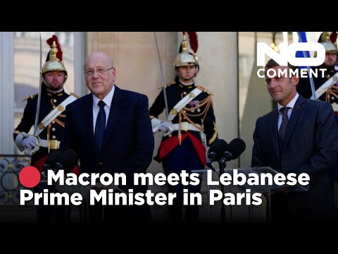 🔴 LIVE: French President Macron Meets Lebanese Prime Minister Mikati in Paris | No Comment