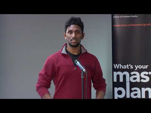 Memorial’s 3MT 2018 - Uday Hari