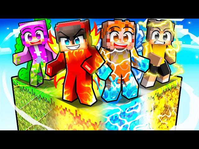 Surviving One ELEMENTAL Chunk in Minecraft! SDDEFAULT Thumbnail
