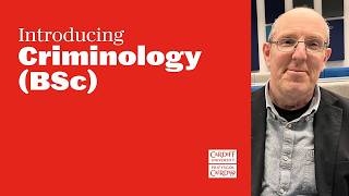 Professor Trevor Jones gives a brief insight into the study of criminology at Cardiff University.