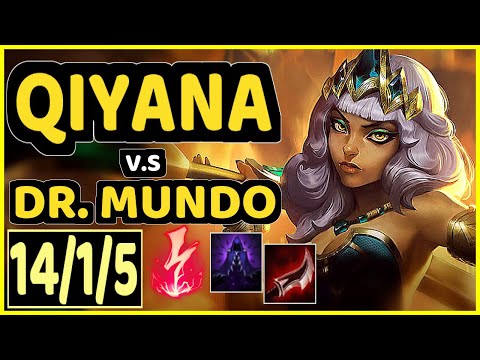 BLUERZOR (QIYANA) vs DR. MUNDO - 14/1/5 KDA JUNGLE CHALLENGER GAMEPLAY - EUW