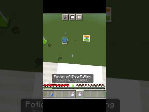 Slow Falling potion MLG in Mobile || Minecraft || #minecraft #mcpe #ghostgaming