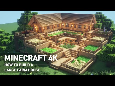 Minecraft House Tutorial :: How to build the ultimate farm house #90