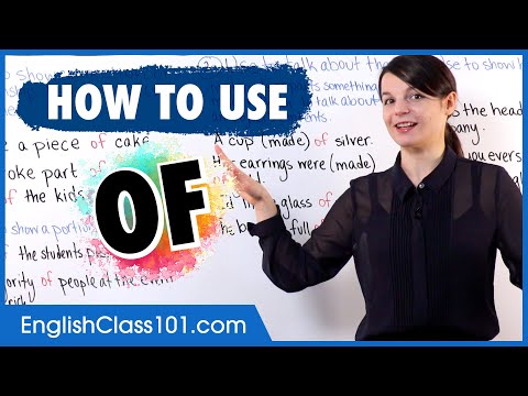 How to Use "Of" | Learn English Vocabulary