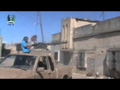 استهداف حاجز الغربال في بلدة الدار الكبيرة بالدوشكا من قبل كتيبة الشهيد عبد الرحمن العزو