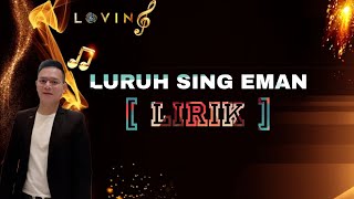 Download lagu LIRIK || LURUH SING EMAN || SHANDY WARDAYA mp3 Download lagu LIRIK || LURUH SING EMAN || SHANDY WARDAYA mp3