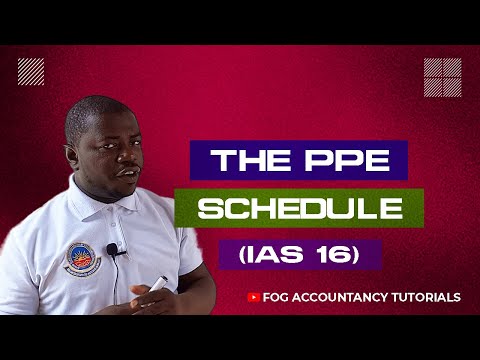 THE PPE SCHEDULE (IAS 16)