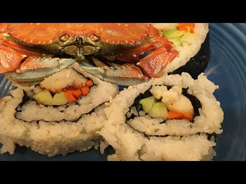 Dungeness Crab Catch and Cook: California Rolls with...