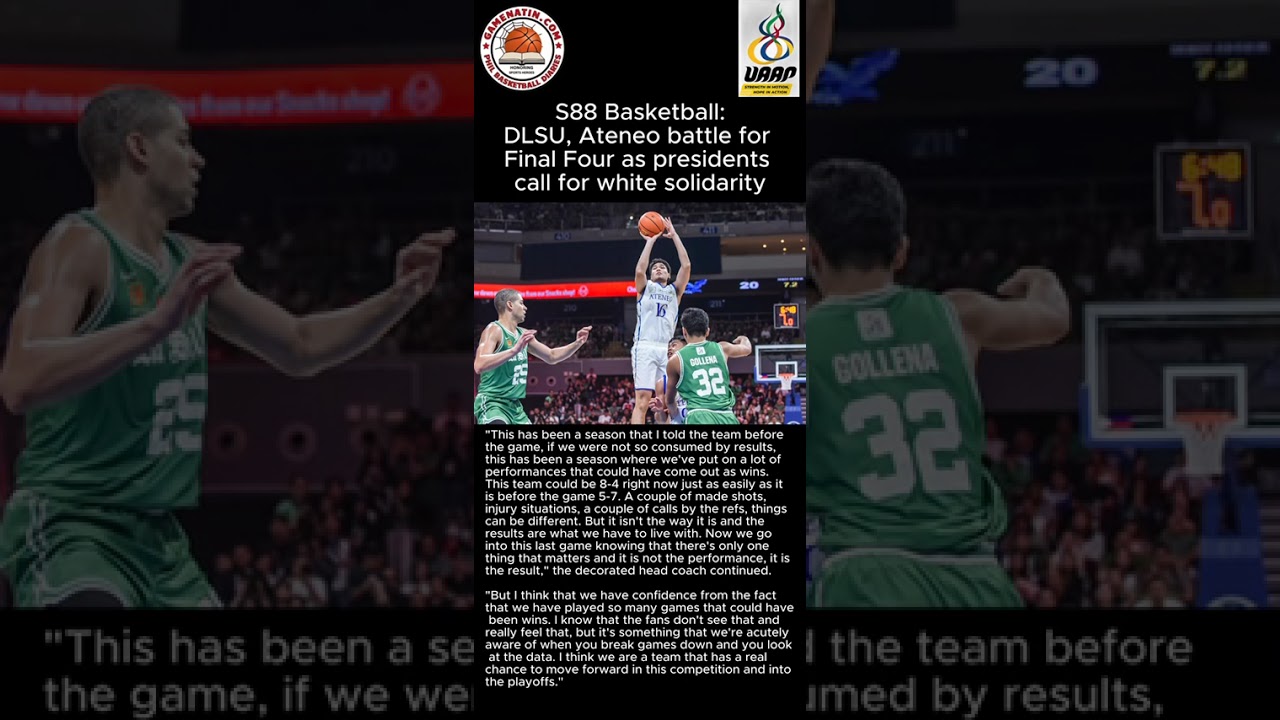 UAAP Men's Basketball: Ateneo-La Salle in crucial tiff; FEU hopes to stay alive in game vs UST