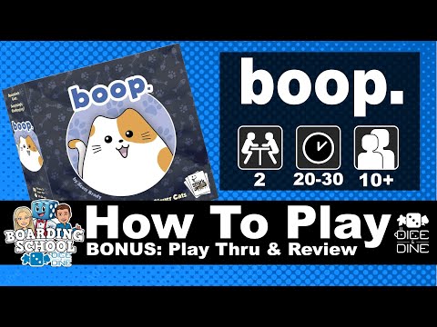 How To Play boop. With Play Thru and Review - Boarding School