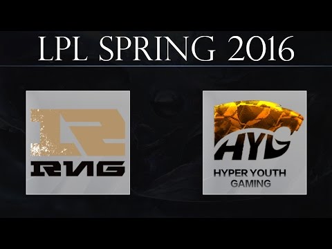 [H/L] RNG vs HYG G1 | Royal Never Give Up vs Hyper Youth Gaming G1 (24.01.2016) | LPL Spring 2016
