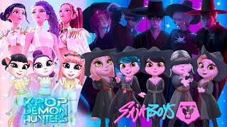 😈🎵 My Talking Angela 2 | K-POP DEMON HUNTERS Vs Saja Boys | New Cosplay | Makeover 🔥✨