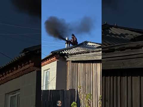 In Russia, chimney cleaning is done with a leaf blower.