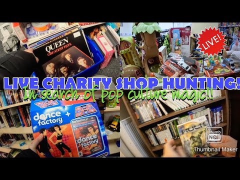 LIVE UK CHARITY SHOP, THRIFT SHOP, THRIFT STORE OR OPPORTUNITY SHOP.... WHATEVER ITS CALLED!!!