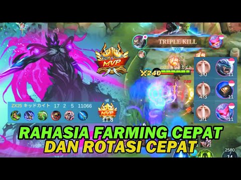 HANZO FAST FARMING & FAST ROTATION WITH BROKEN DAMAGE - HANZO SOLO RANKED GAMEPLAY - MLBB