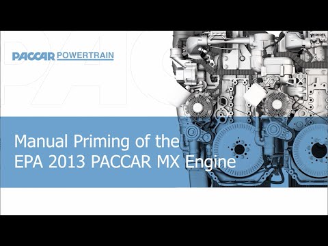 Priming the PACCAR MX Engine Manually