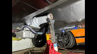 Stifflers transmission crossmember install Ford Fairmont. Part #3