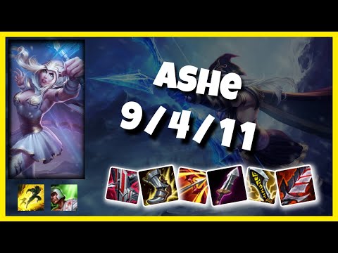 Ashe Gameplay Challenger Replay S11 - 10.25 Bot Lane (9/4/11) - OCE