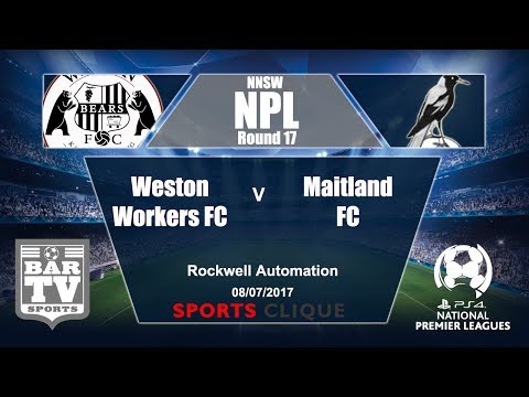2017 NNSWF NPL - Round 17 - Weston Bears FC v Maitland FC