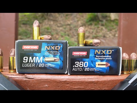 Norma Non-eXpanding Defense (NXD) .380 ACP & 9mm Ballistic Test
